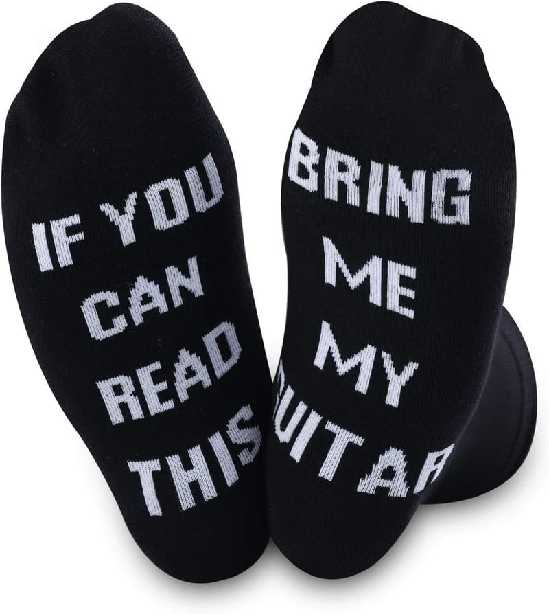 Guitar Lovers Gift: Novelty Socks for Musicians (2 Pairs)