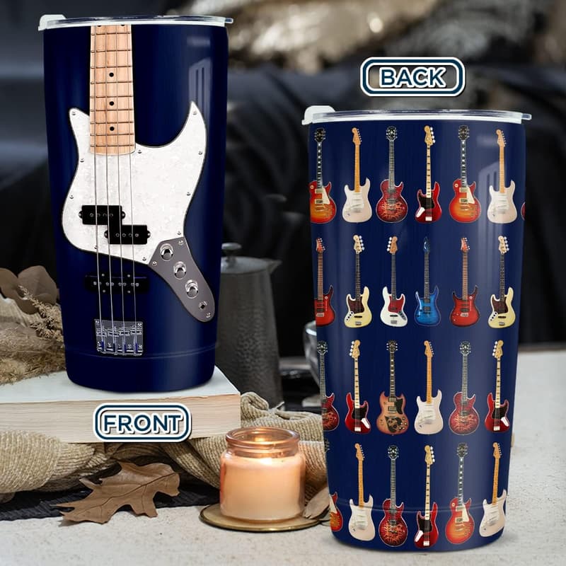 Guitarist Gift: Stainless Steel Insulated Tumbler for Musicians