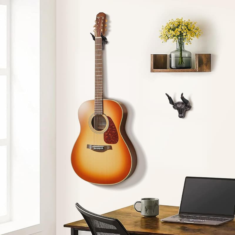 Guitar Wall Mount Hangers - Decorative Cast Iron, 2-Pack