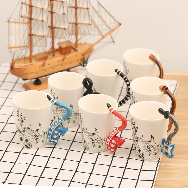 Saxophone Mug - 12.9 oz Ceramic for Music Lovers