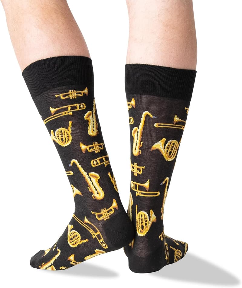 Funny Pop Culture Men's Crew Socks - 1 Pair