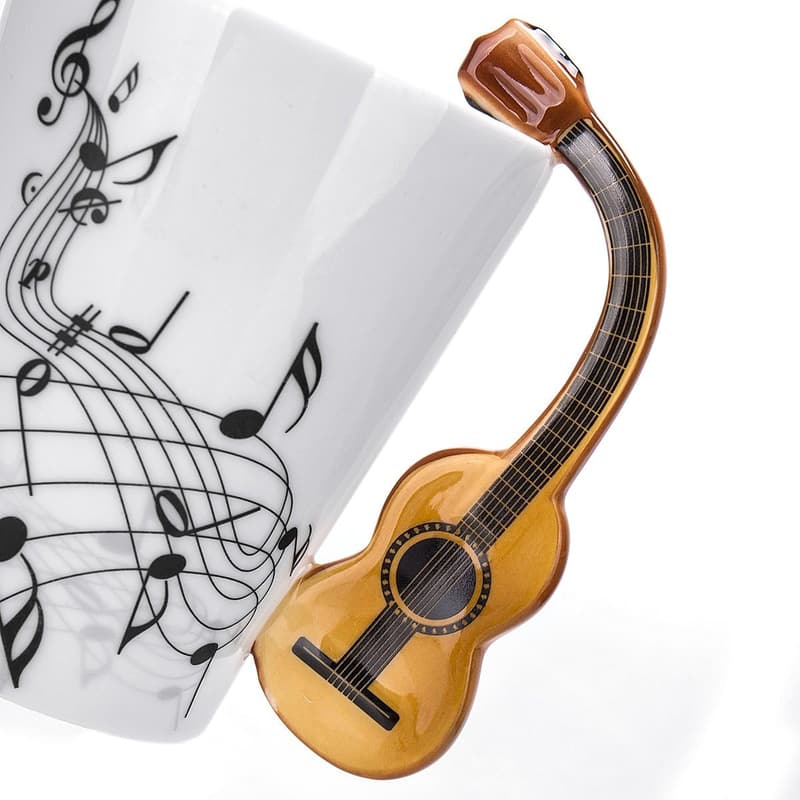 Guitar Mug - 13.5 oz Music Gift for Guitar Players