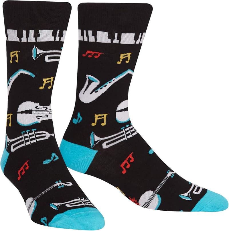 Men's Crew Socks - Space and Alien Design