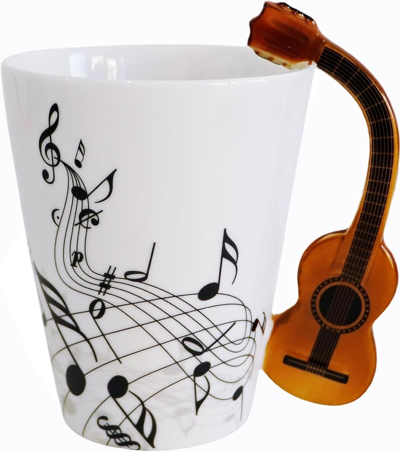 Music Note Ceramic Mug - Unique Gift for Music Lovers