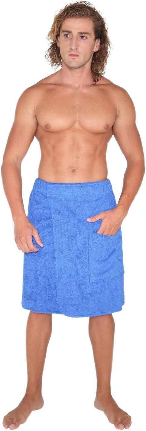 Organic Turkish Cotton Men's Bathrobe with Adjustable Closure