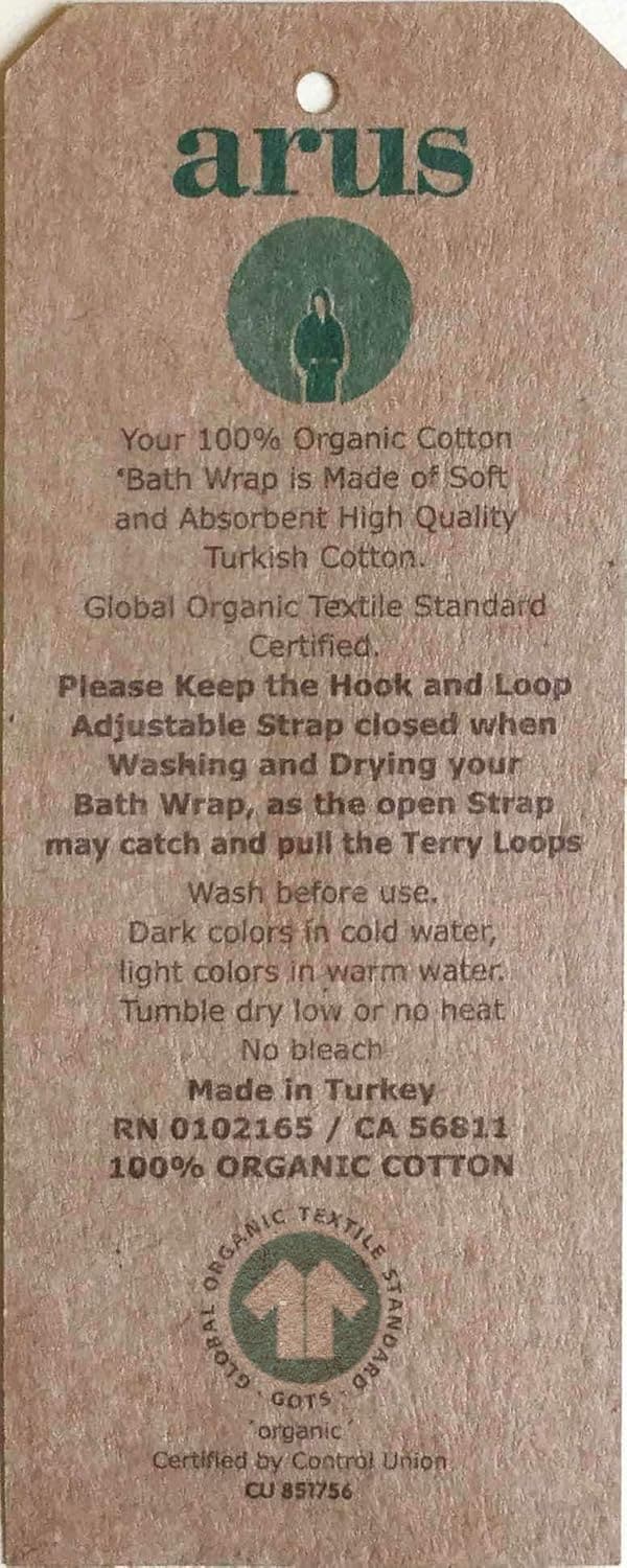 Organic Turkish Cotton Men's Bathrobe with Adjustable Closure