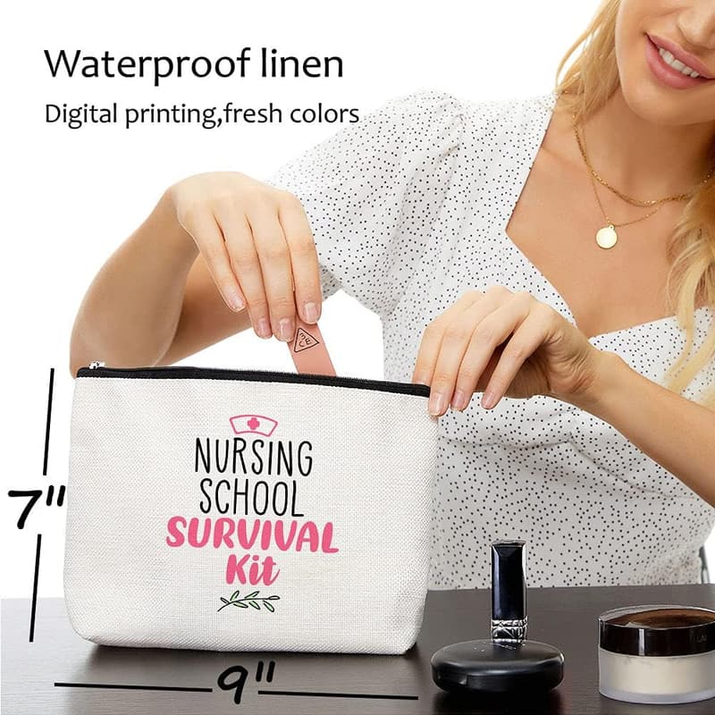 Nurse Survival Kit - Waterproof Cosmetic Bag for Nursing Students