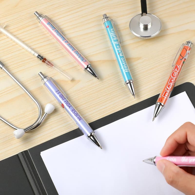 Nursing Appreciation Cartoon Ballpoint Pens (10 Pcs)