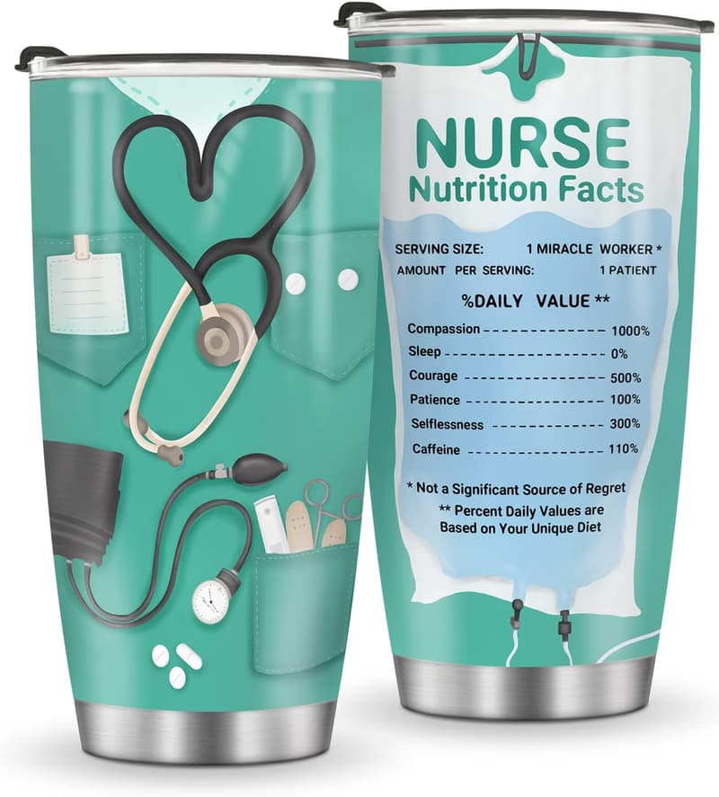 Nurse Appreciation Mug Tumbler - 20oz Stainless Steel Gift