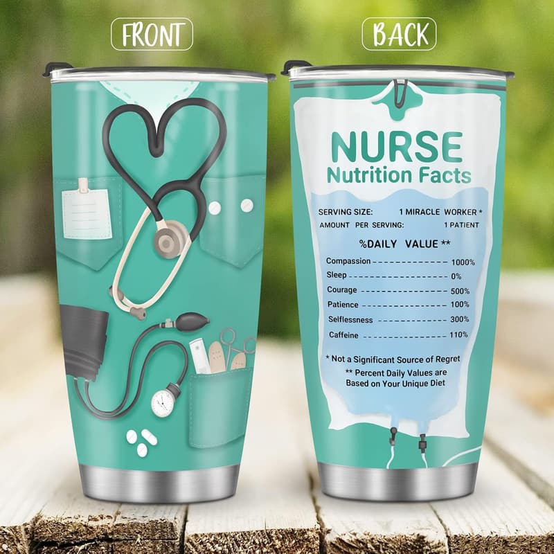 Nurse Appreciation Mug Tumbler - 20oz Stainless Steel Gift