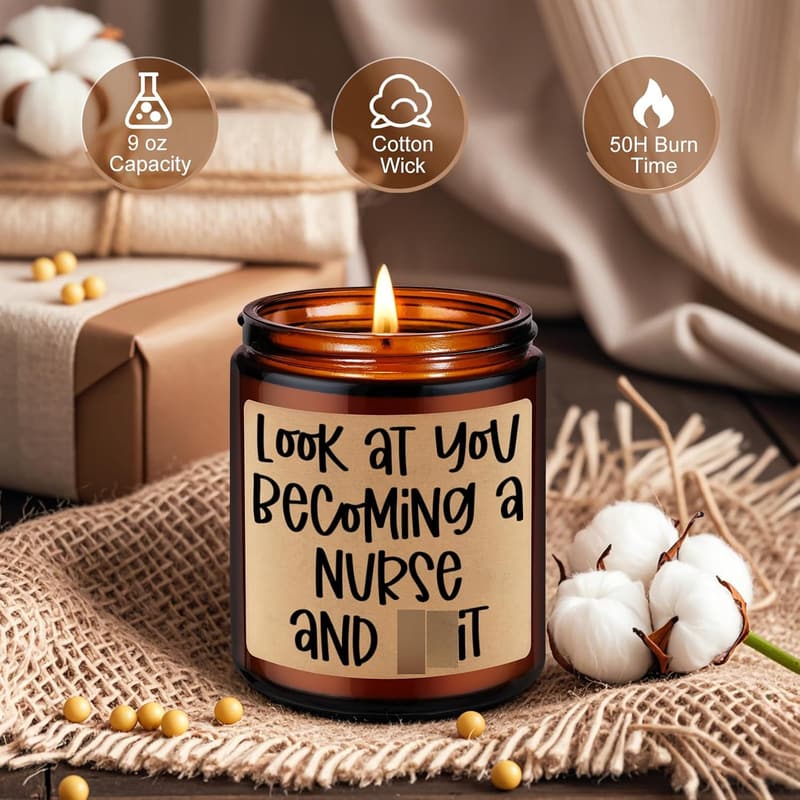 Nursing Graduation Candle Gift for New Nurses
