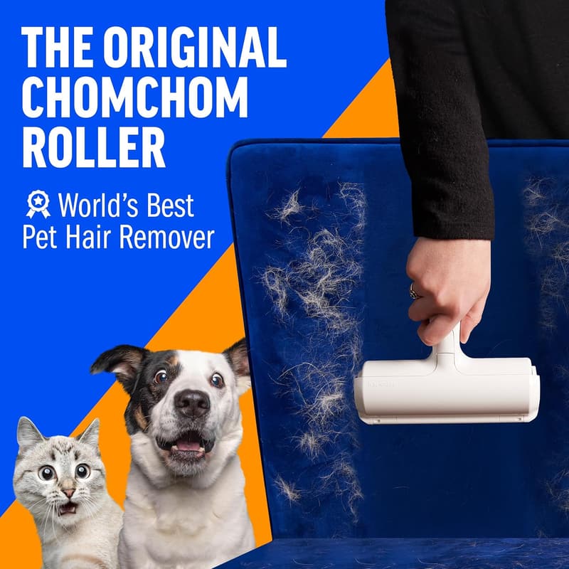 Chom Chom Roller Pet Hair Remover - Portable Multi-Surface Tool