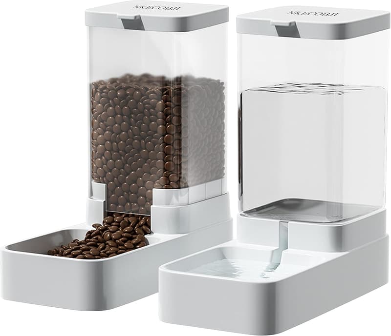 Automatic Pet Feeder & Water Dispenser Set for Dogs & Cats