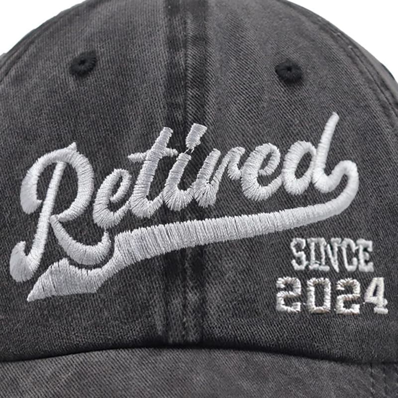 Retirement Cap: Adjustable Distressed Cotton Baseball Hat