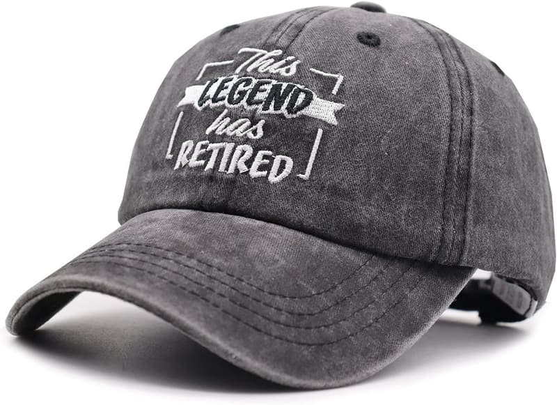 Funny Retirement Baseball Cap for Men and Women