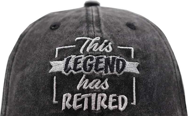Funny Retirement Baseball Cap for Men and Women