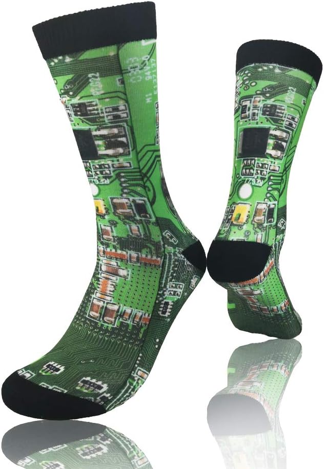 Colorful 3D Print Athletic Crew Socks for Adults