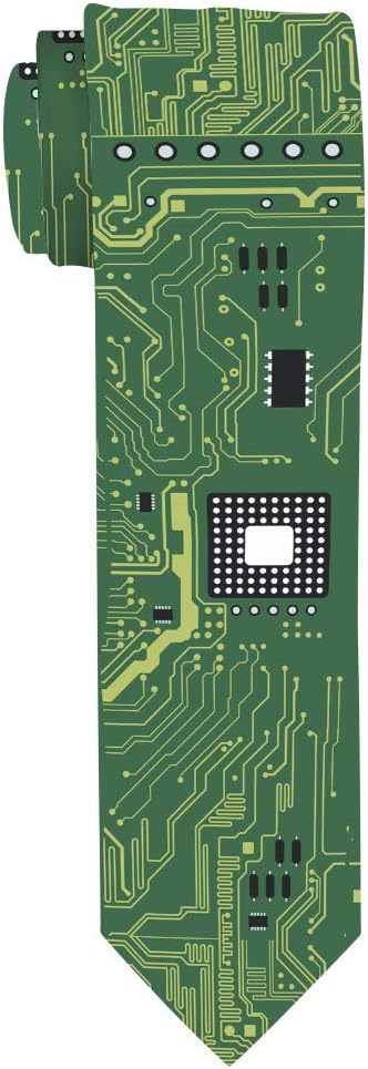 Techie PCB Tie for Men - Cool Coding & STEM Gift