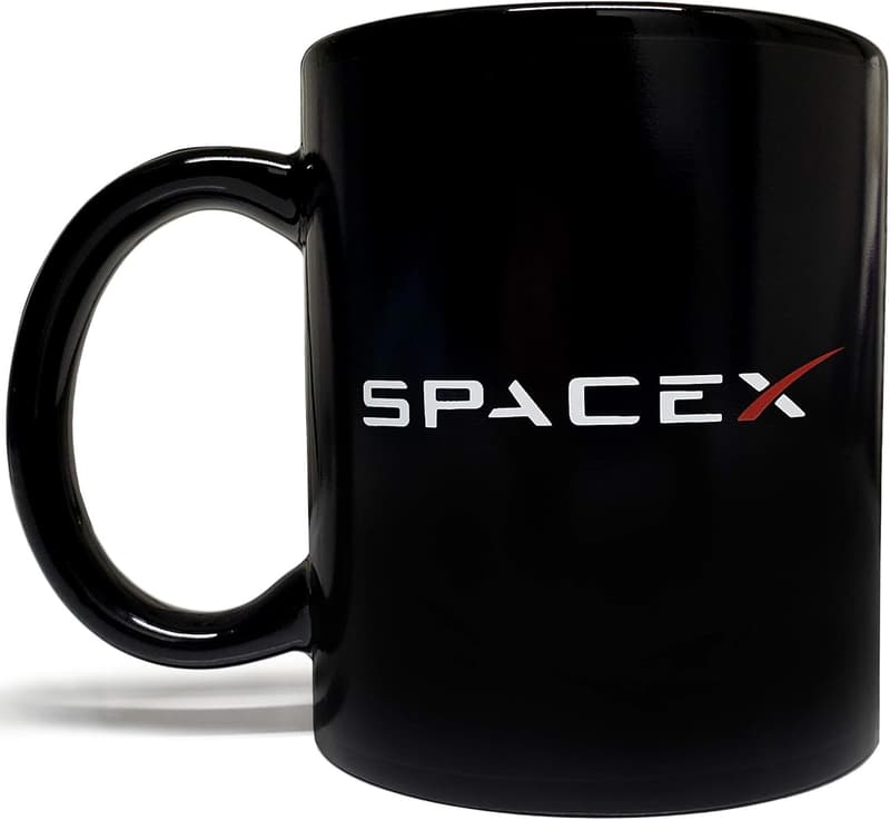 SpaceX Falcon Rocket Launch Heat Sensitive Mug - 11 oz Black Ceramic