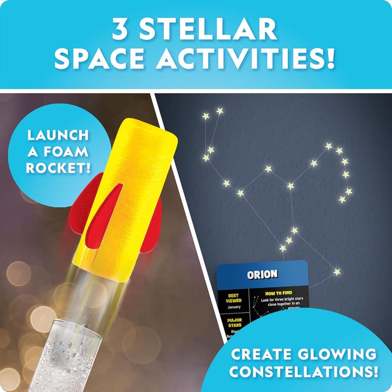 Glow-in-the-Dark Space Activity Kit for Kids - 100+ Pieces