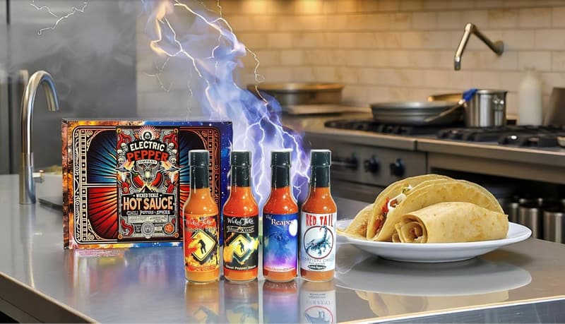 Hot Sauce Gift Set - 4 Pack of Carolina Reaper & Ghost Pepper