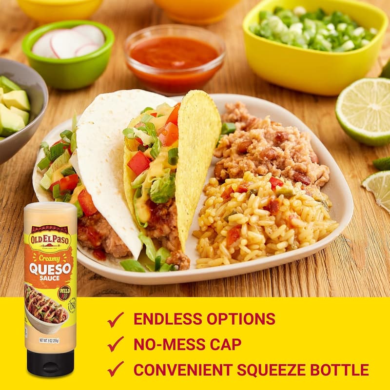 Old El Paso Creamy Queso Taco Dip - 9 oz. (Pack of 2)