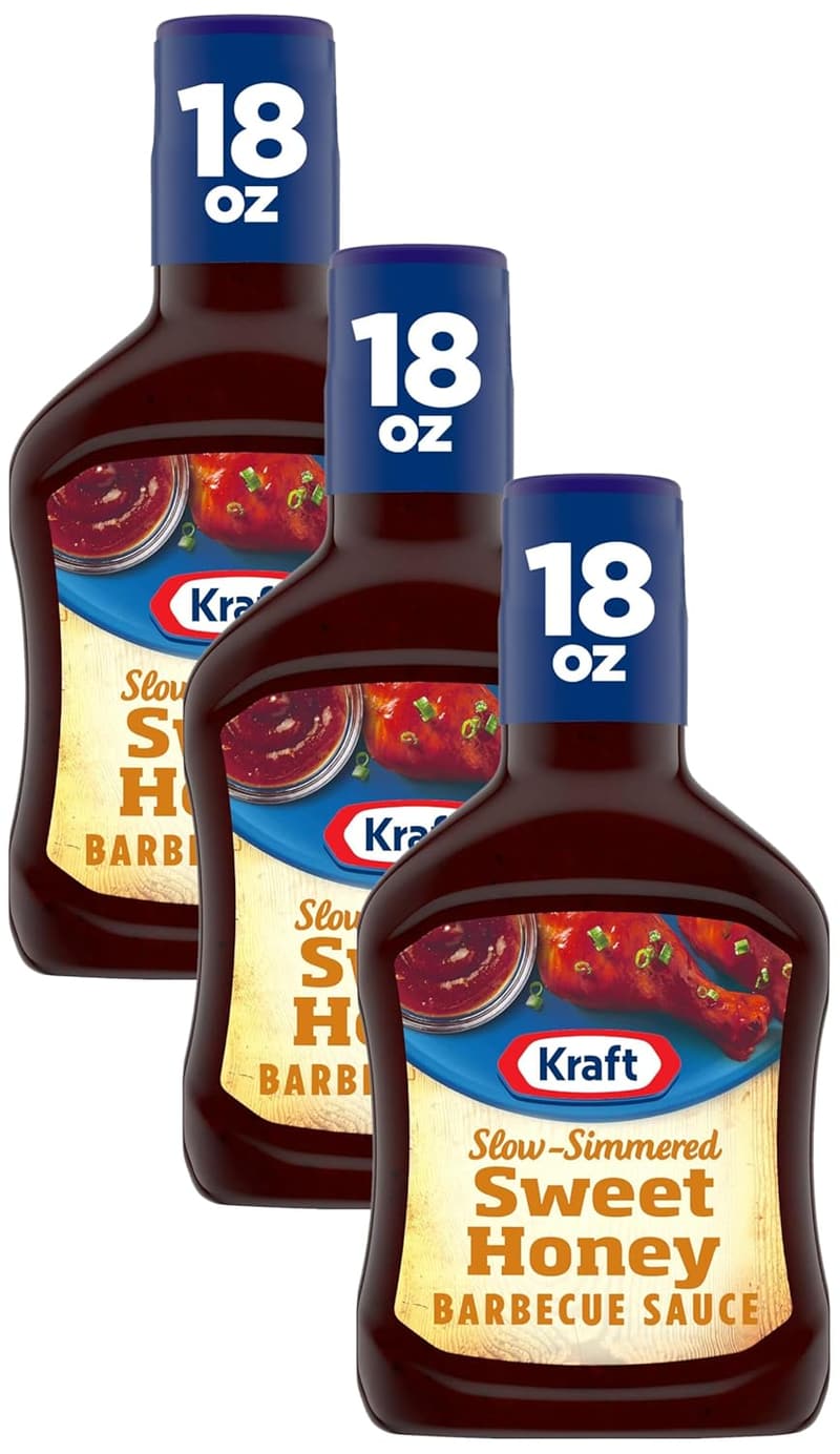Sweet Honey Barbecue Sauce - Pack of 3 (18 oz Bottles)