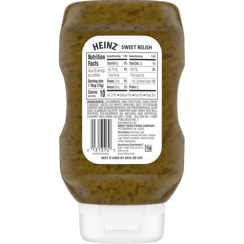 Heinz Sweet Relish - Pack of 2 (12.7 fl oz Each)