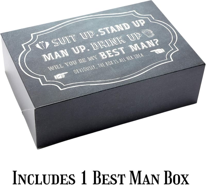 Groomsmen Proposal Box Set - Chalkboard Style (10 Pack)