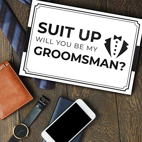 Groomsmen Proposal Gift Box Set - Tuxedo Style (10 Pack)