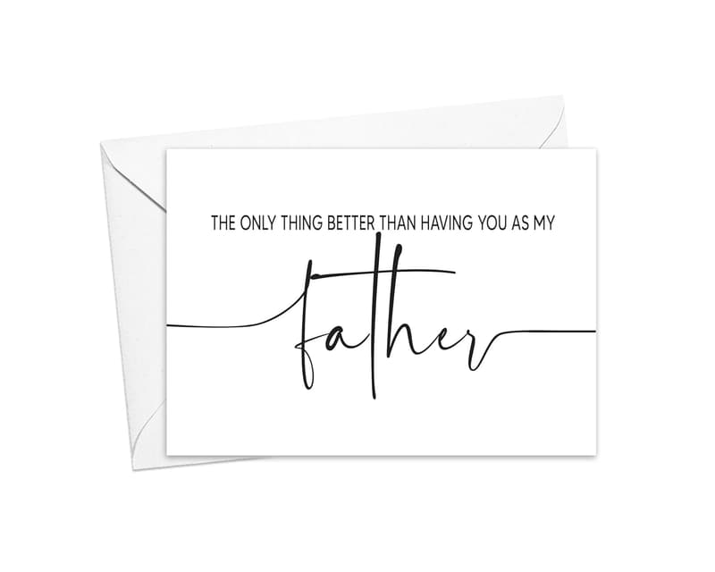 Best Man Proposal Card for Dad from Son