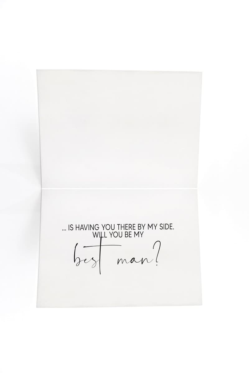 Best Man Proposal Card for Dad from Son