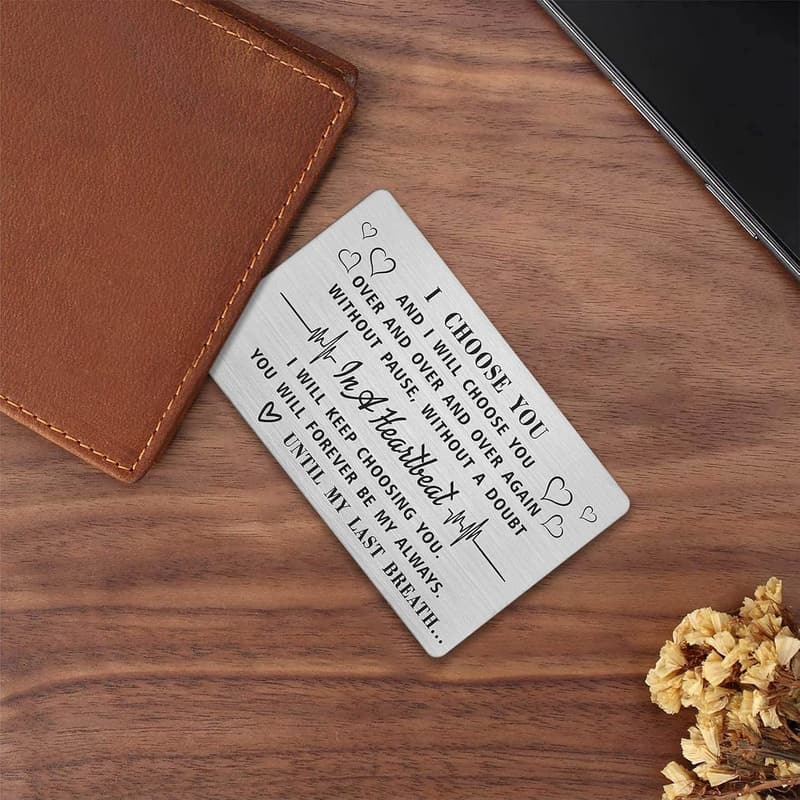 I Choose You Wallet Card - Father's Day Gift for Him