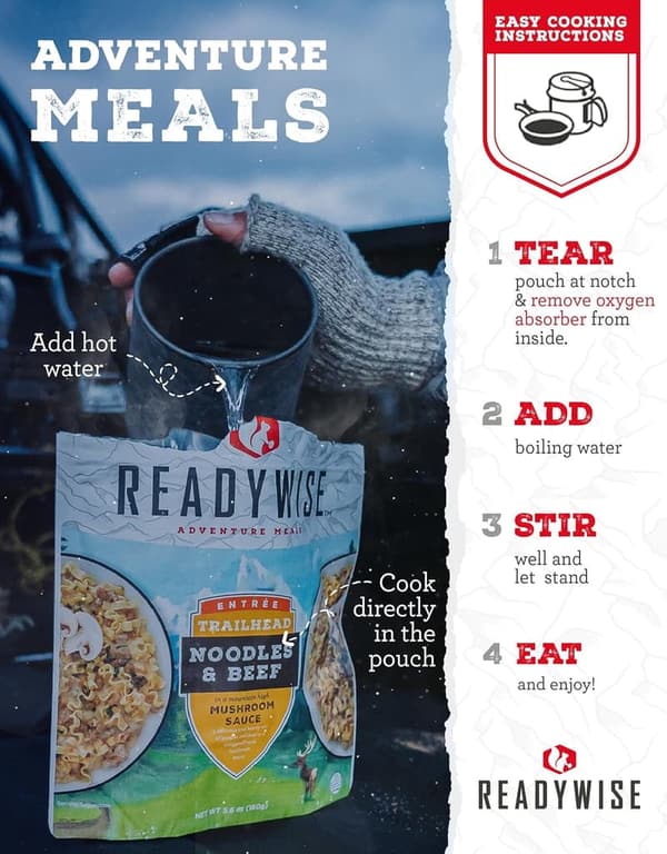 ReadyWise Emergency Food Supply Kit - 9 Pack, 15-Year Shelf Life
