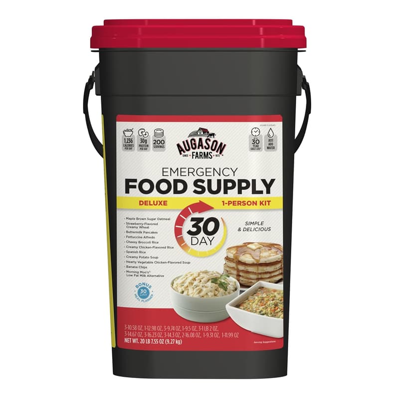 30-Day Emergency Food Supply Kit for 1 Person - Dehydrated Meals