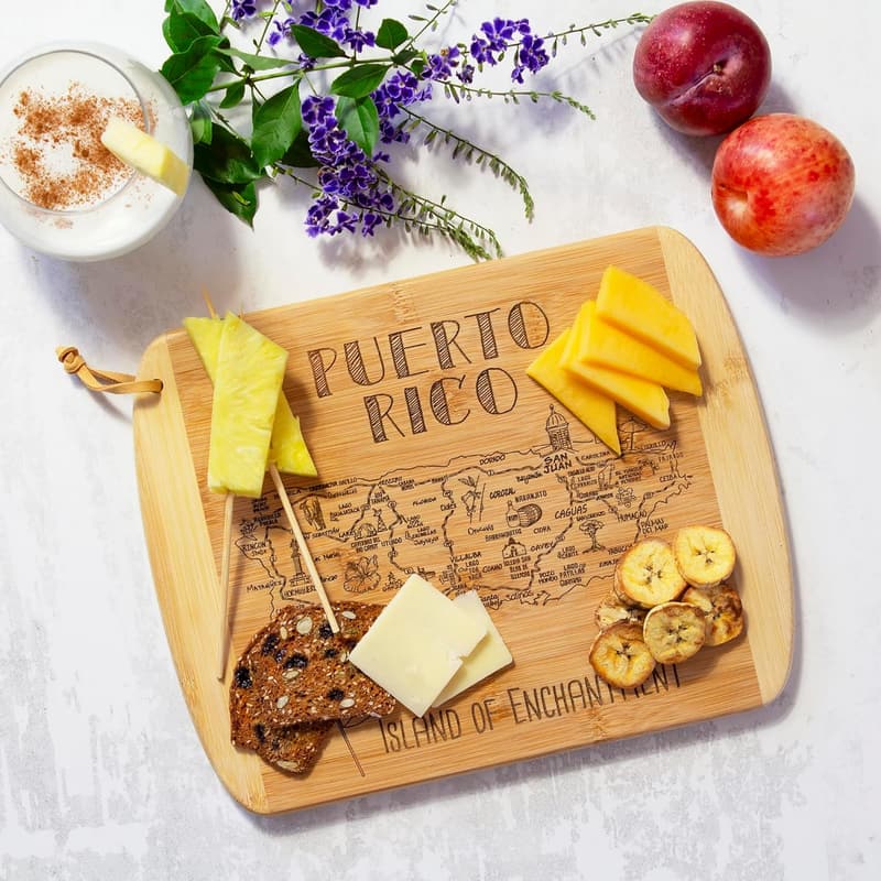 Puerto Rico Bamboo Serving & Cutting Board, 11