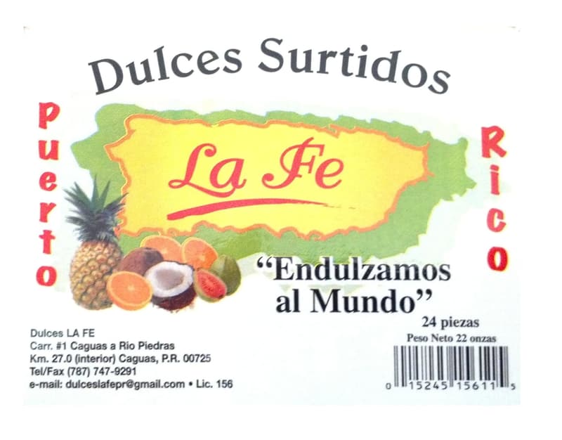 Puerto Rican Assorted Sweets - 21 Pieces (1 oz each)