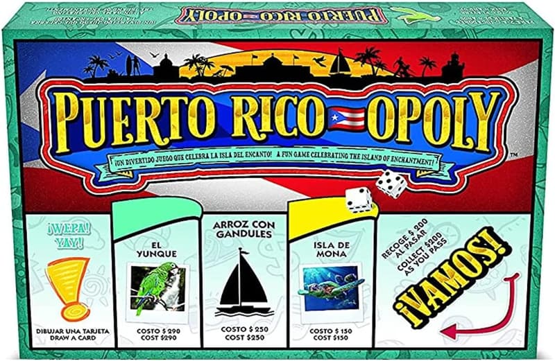 Puerto Rico-Opoly Board Game, Fun Family Game Night