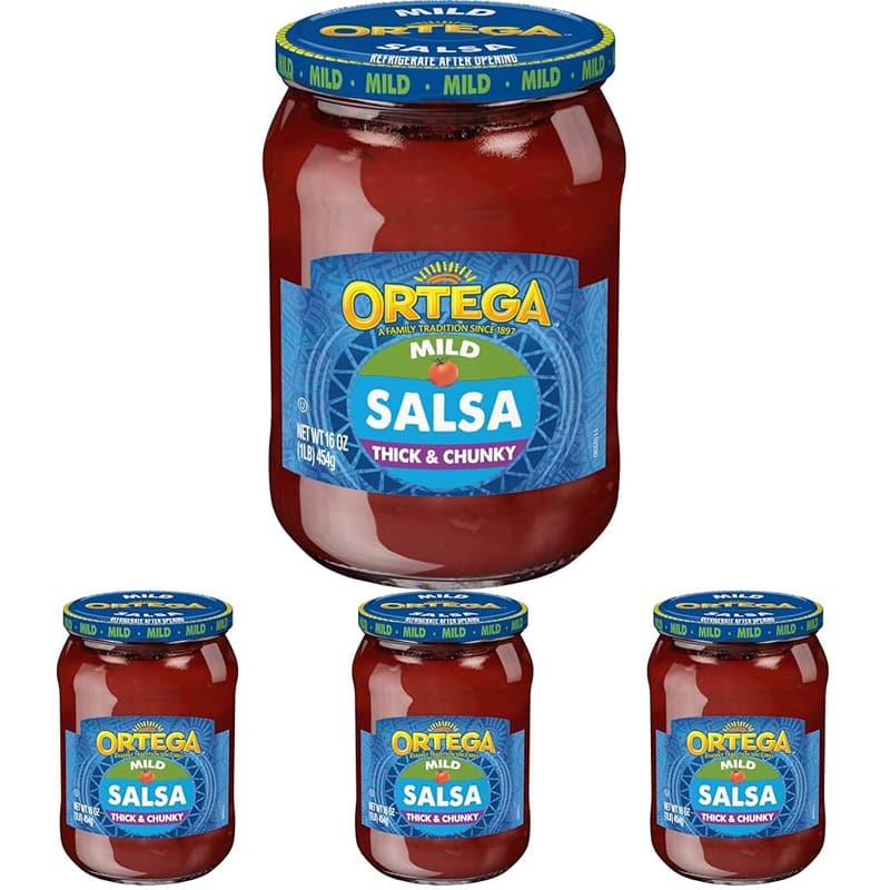 Ortega Mild Chunky Salsa - 16 oz, 4-Pack