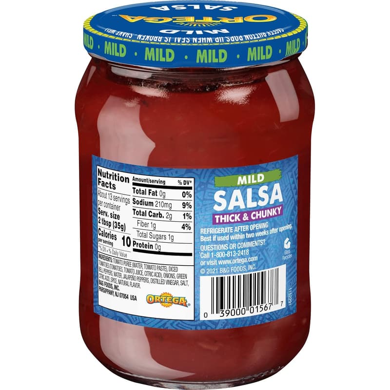 Ortega Mild Chunky Salsa - 16 oz, 4-Pack