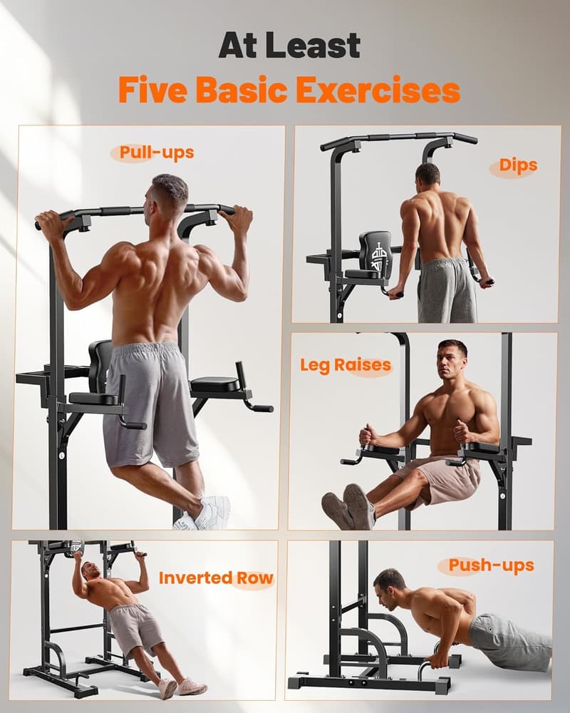 Multi-Function Pull-Up & Dip Station for Home Gym
