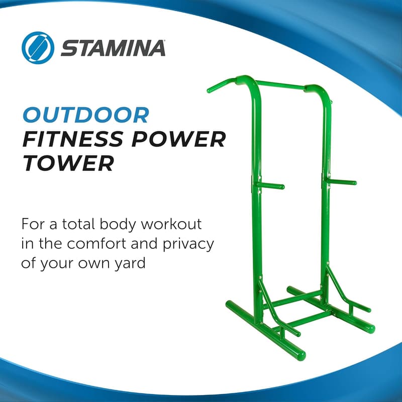 Outdoor Multi-Use Power Tower for Strength Training