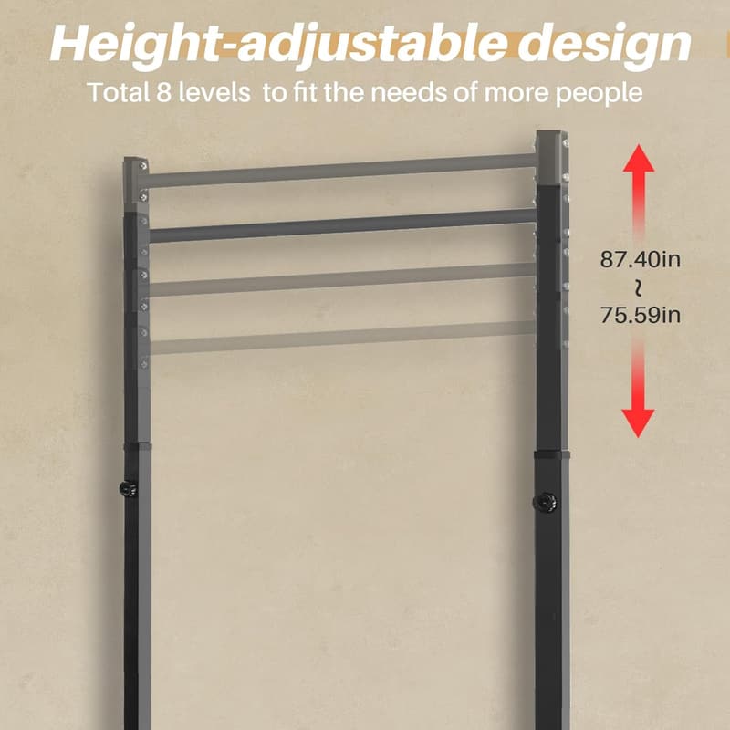 Portable Pull-Up Tower Station for Home Gym - 330lbs Capacity