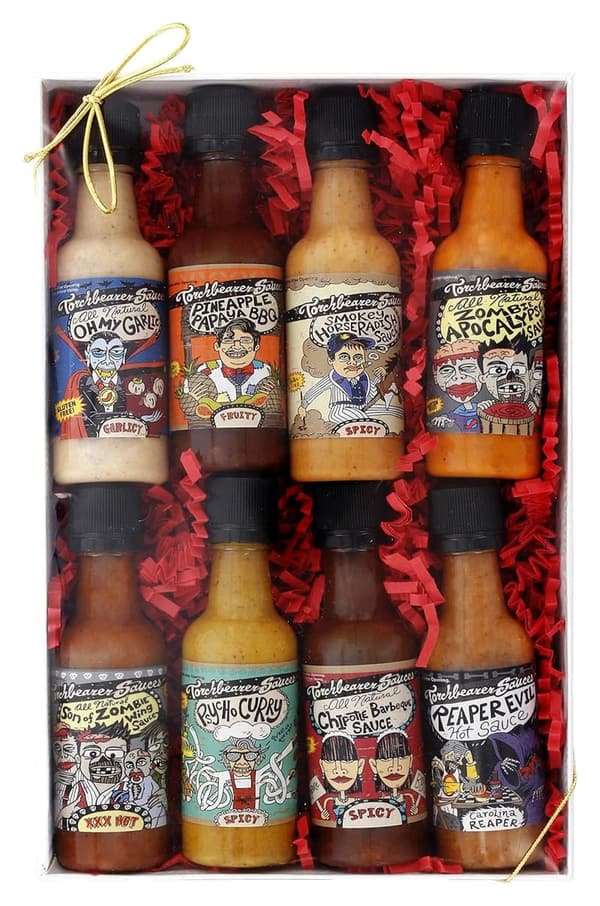 All-Natural Vegan Sauce Gift Box - 8 Mini 1.8 oz Bottles