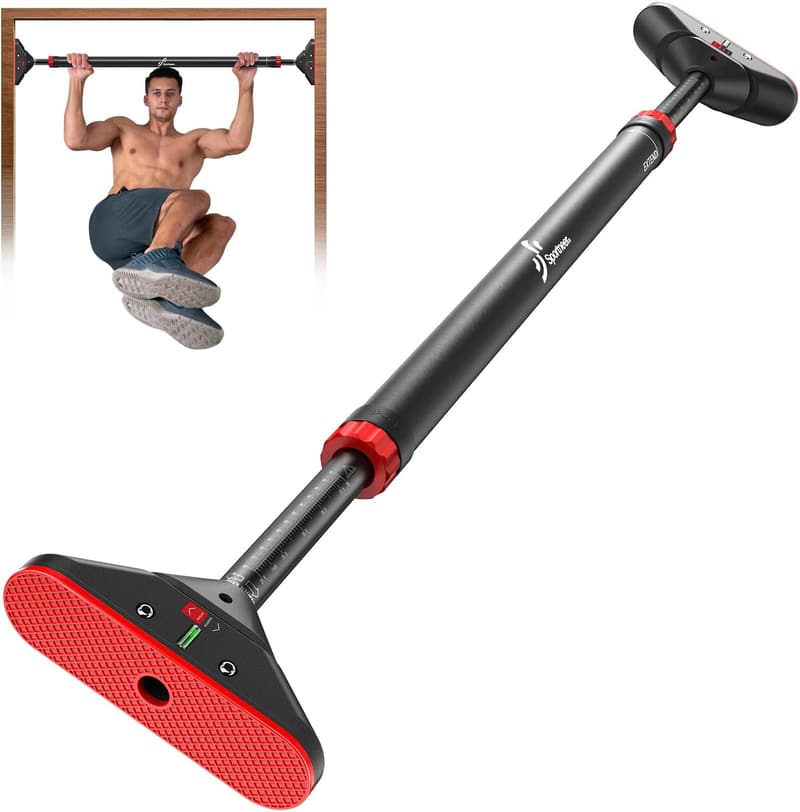 Adjustable Doorway Pull-Up Bar - 440 lbs Capacity for Home Fitness