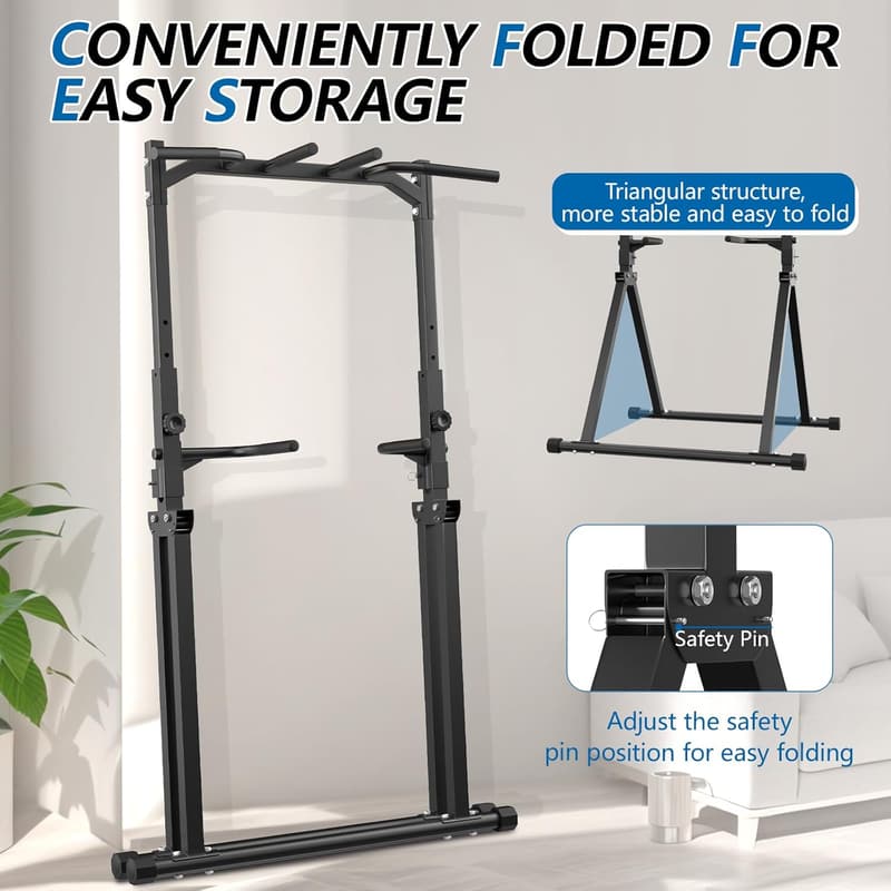 Home Gym Power Tower Pull-Up and Dip Station Equipment