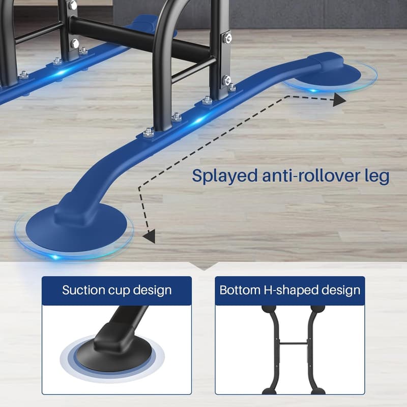 Home Gym Pull Up Bar and Dip Station Strength Training Equipment
