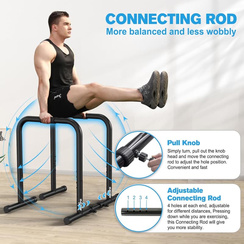 Heavy-Duty Dip Station for Fitness Workouts