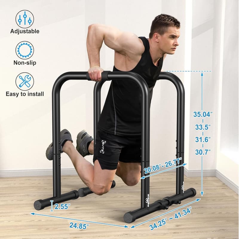 Heavy-Duty Dip Station for Fitness Workouts