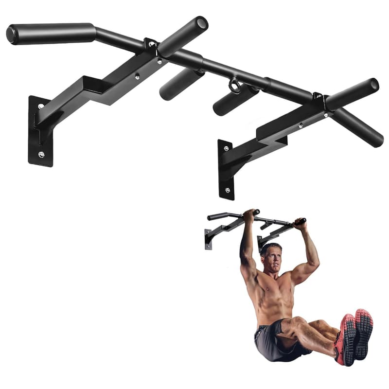 Yes4All Reversible Wall-Mount Pull-Up Bar for Strength Training